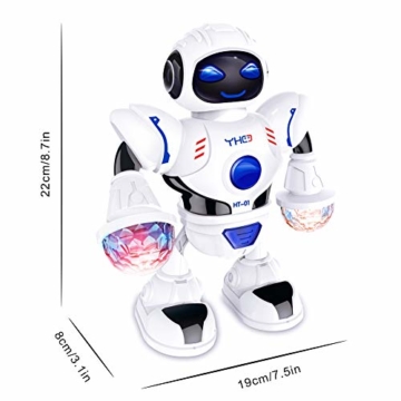 COSANSYS Intelligenter Multi Roboter für Kinder Elektronisches Spielzeug tanzen Roboter mit Musik und Licht, Disco und Jubel Roboter, blitzende Augen und blitzende Munder, als Geschenk für Kinder - 6
