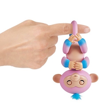 Fingerlings zweifarbiges Äffchen pink mit blau Candi 3722 interaktives Spielzeug, reagiert auf Geräusche, Bewegungen und Berührungen - 4