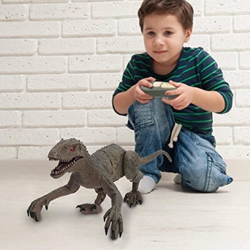 SAKHRI PARIS®– Ferngesteuertes Dinosaurier-Spielzeug – Rex der Dinosaurier aus Paris – Realistische Bewegungen und Geräusche – Roboter mit Fernbedienung – Geschenk für Kinder – Jungen & Mädchen - 3
