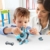 STEM Roboter Hund Spielzeug Tier mit Knochen, Pädagogische und Interaktives Spielzeug für 3 Jahre Mädchen und Jungen, Intelligente Maschine Welpe mit Kinder Intelligenz, Touch- und Sprachsteuerung - 2